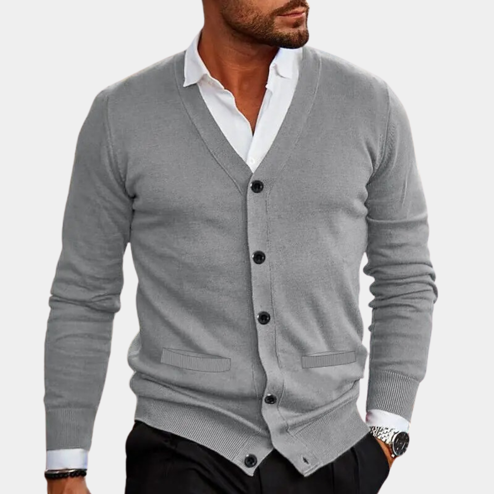 Casual Gebreid Vest Met Knopen - James