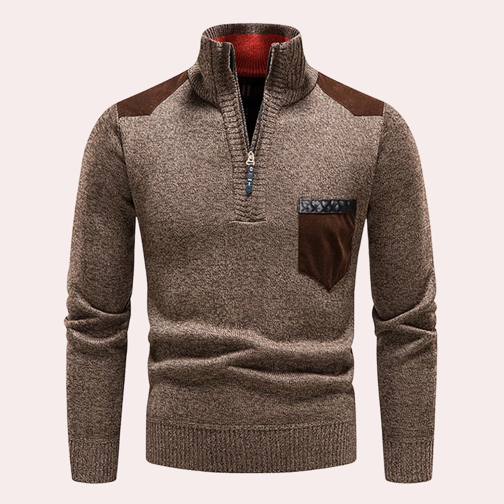 Casual Half Zip Sweater voor Heren - William