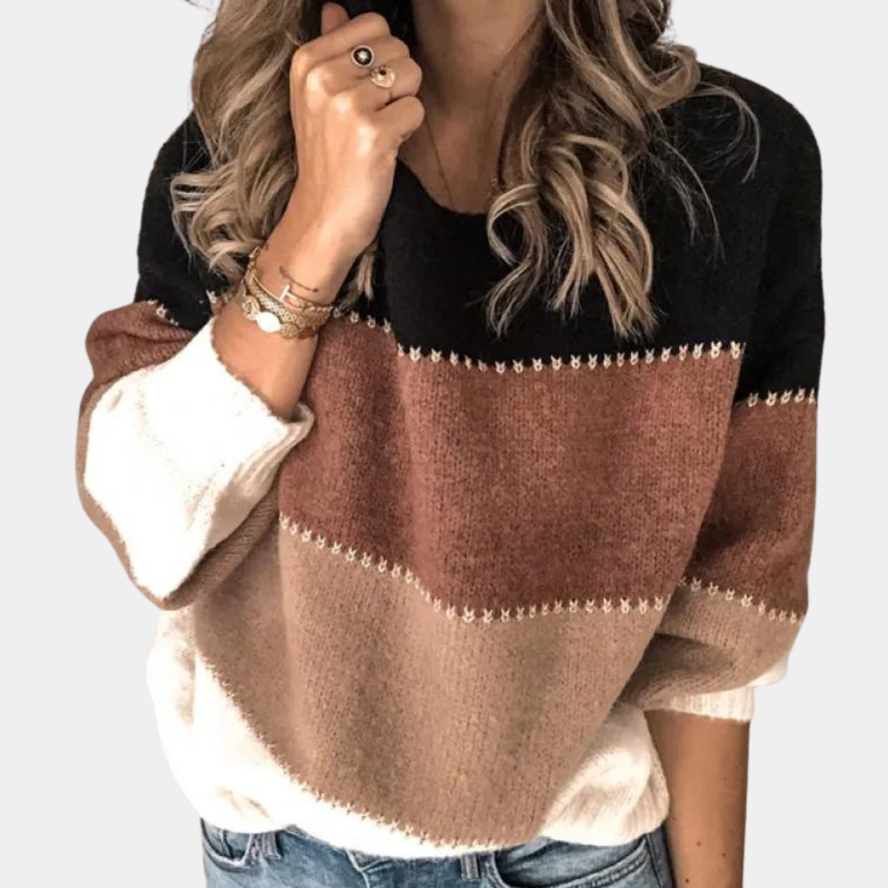 Stijlvol Gestreepte Sweater Voor Dames