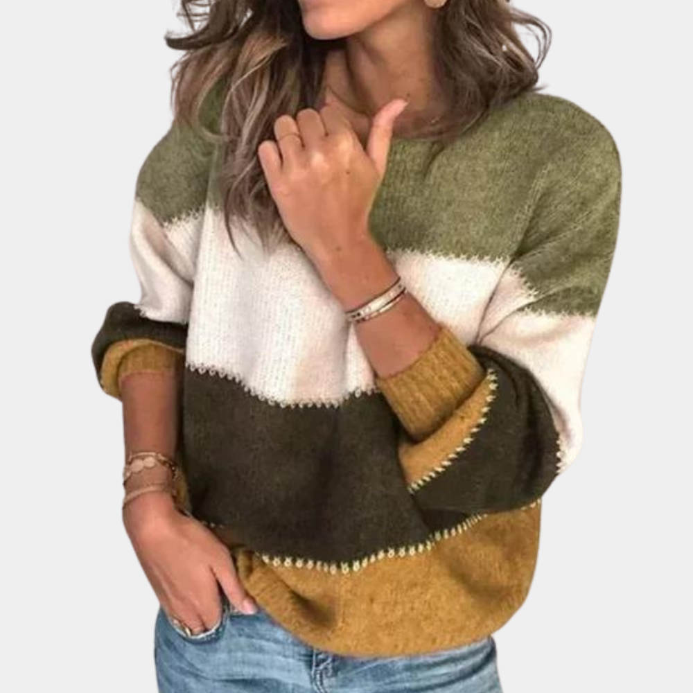 Stijlvol Gestreepte Sweater Voor Dames