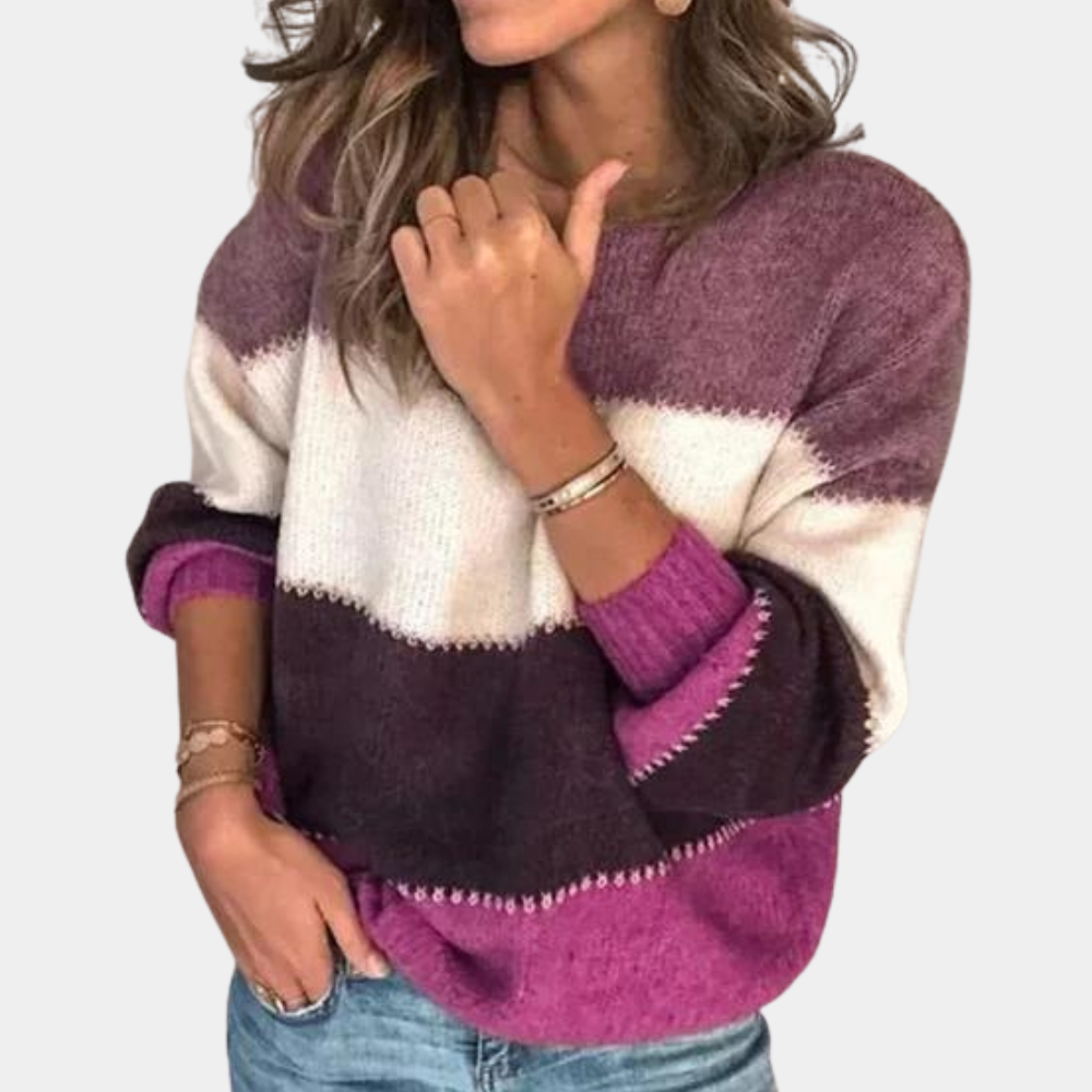 Stijlvol Gestreepte Sweater Voor Dames