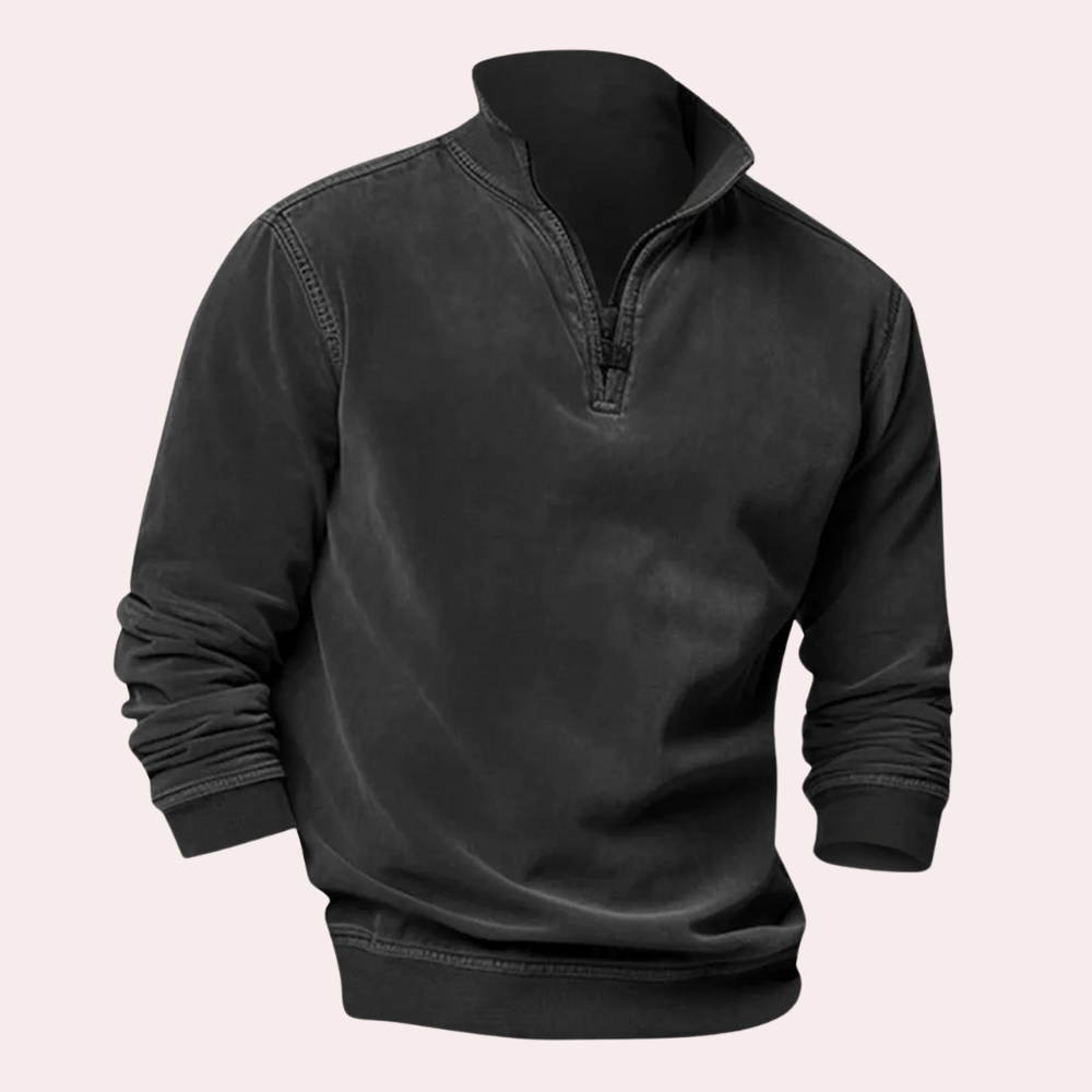 Stijlvolle Sweater Met Halve Rits voor Heren - Lewis