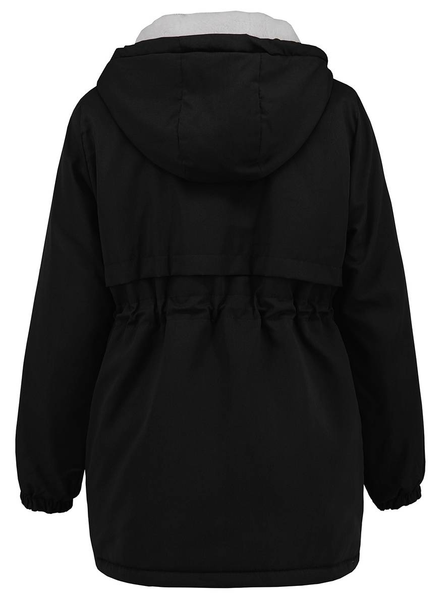 Casual Half-Lange Herfst Jas Met Capuchon Voor Dames