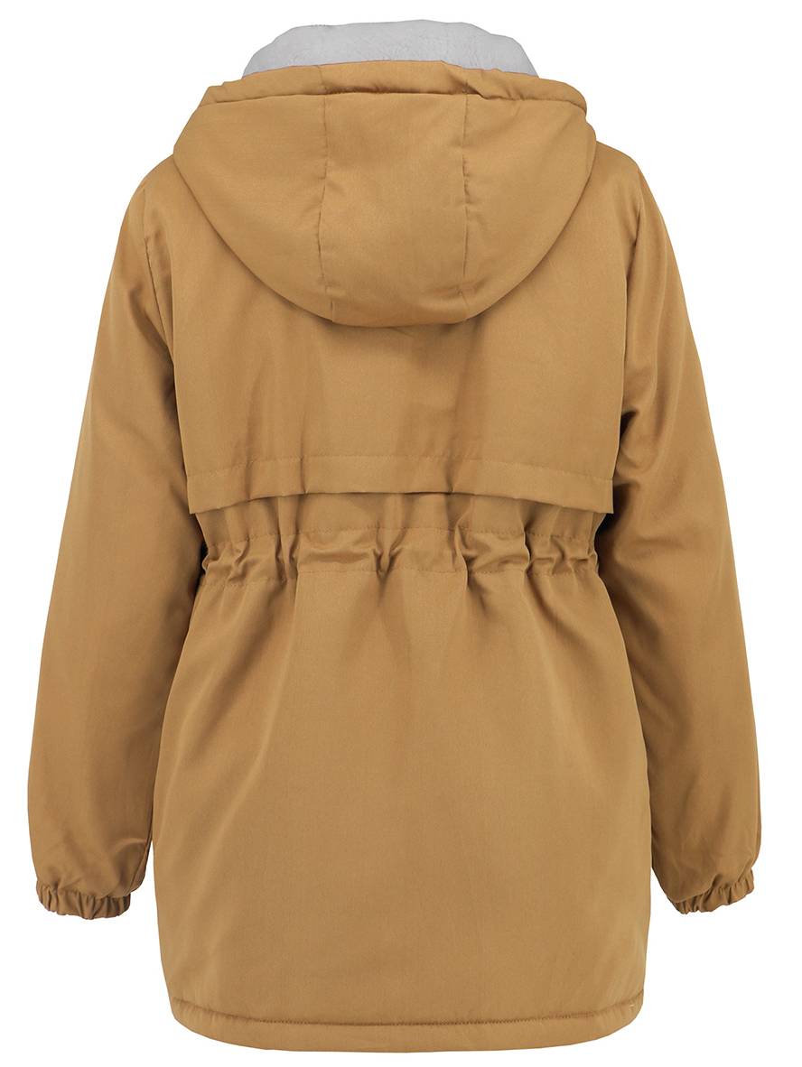 Casual Half-Lange Herfst Jas Met Capuchon Voor Dames