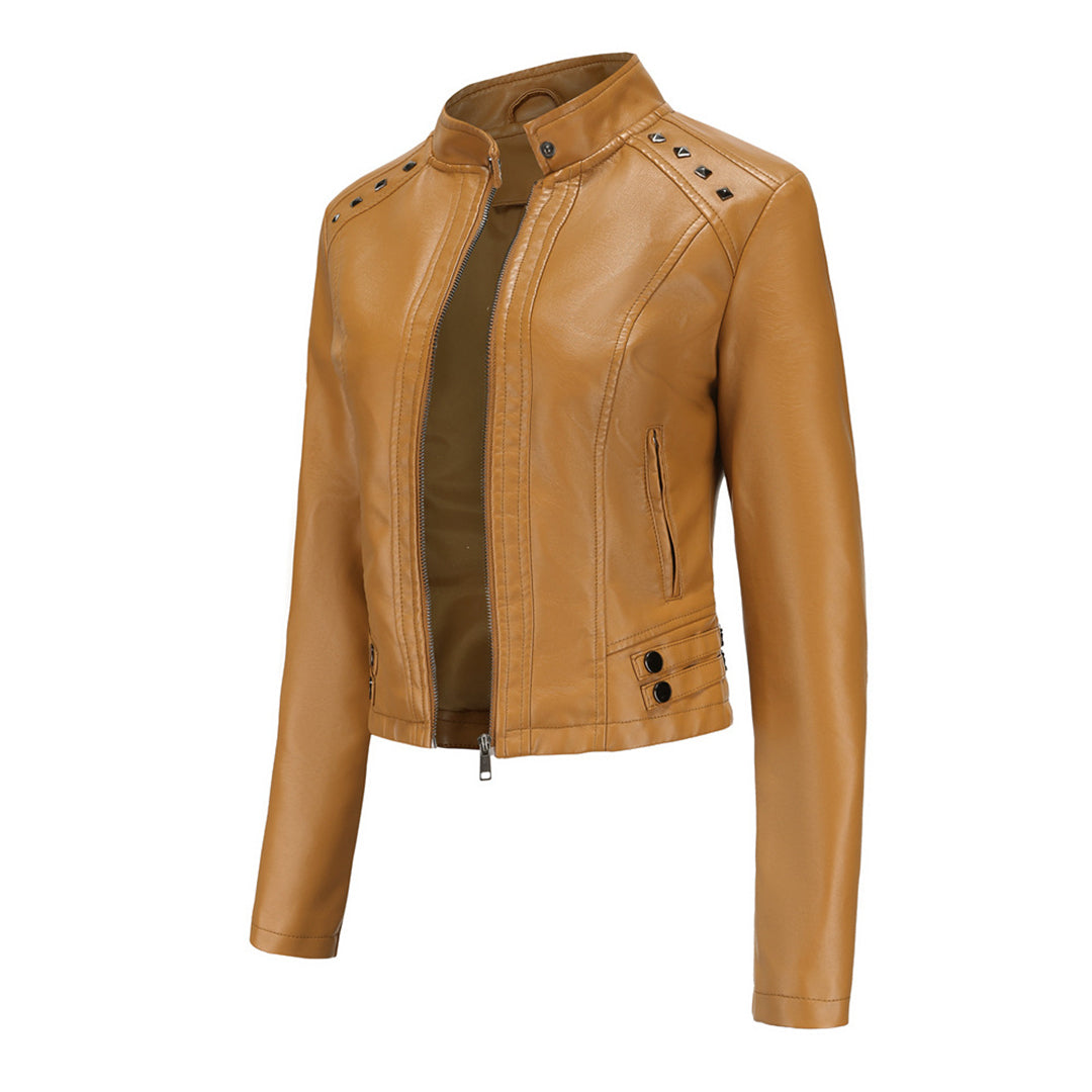Stijlvolle Bikerjack Met Rits | Kort