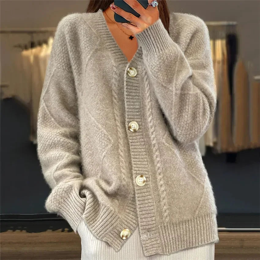 Chique Kasjmier Vest Met Knopen - Lena
