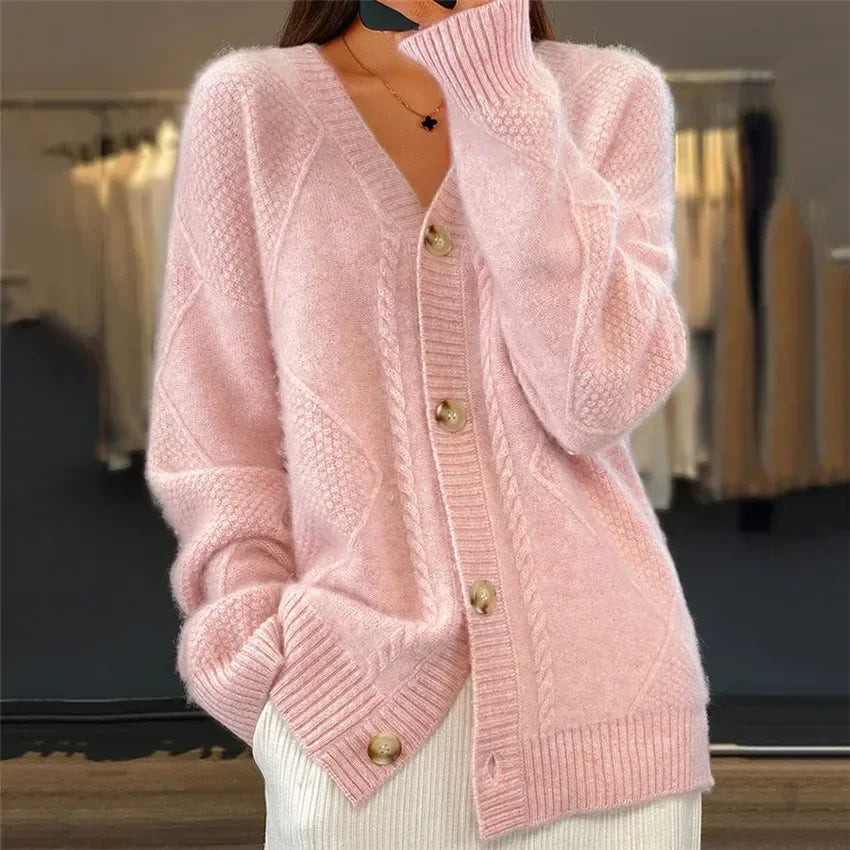 Chique Kasjmier Vest Met Knopen - Lena