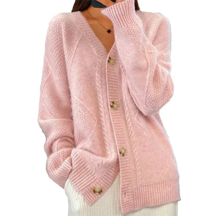 Chique Kasjmier Vest Met Knopen - Lena