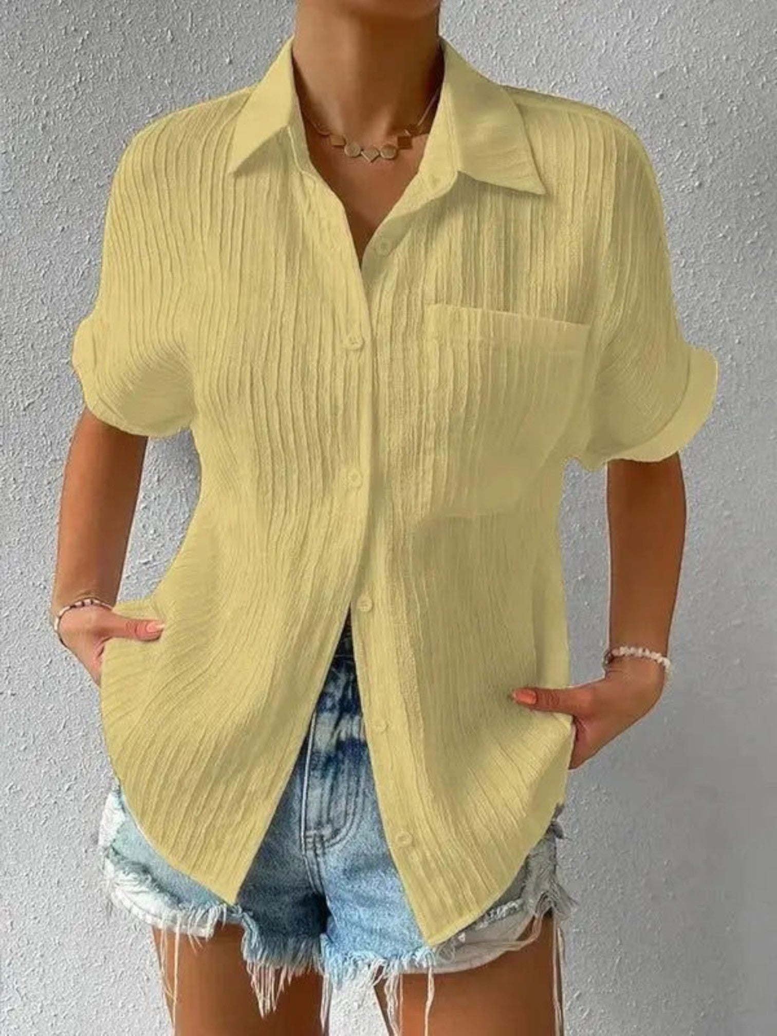 Mara | Zomer Blouse | Korte Mouwen