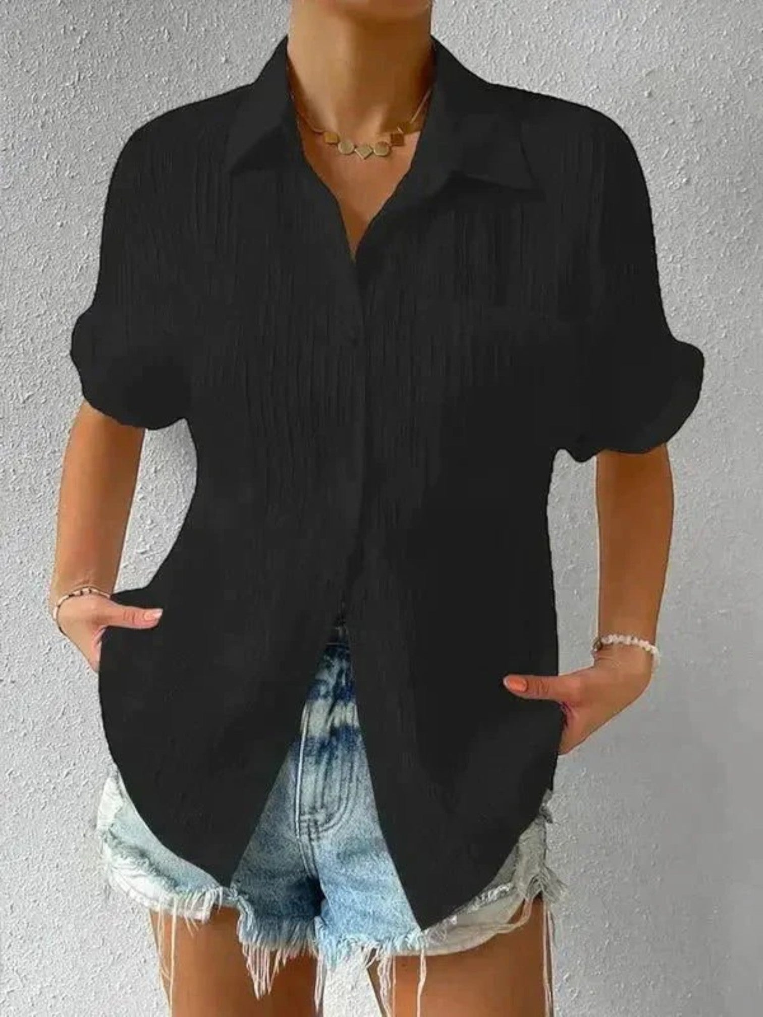 Mara | Zomer Blouse | Korte Mouwen