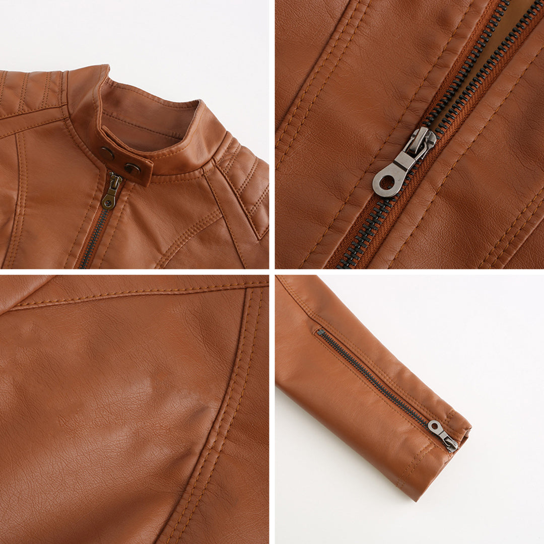 Stijlvolle Bikerjack Met Ritszakken | Winter