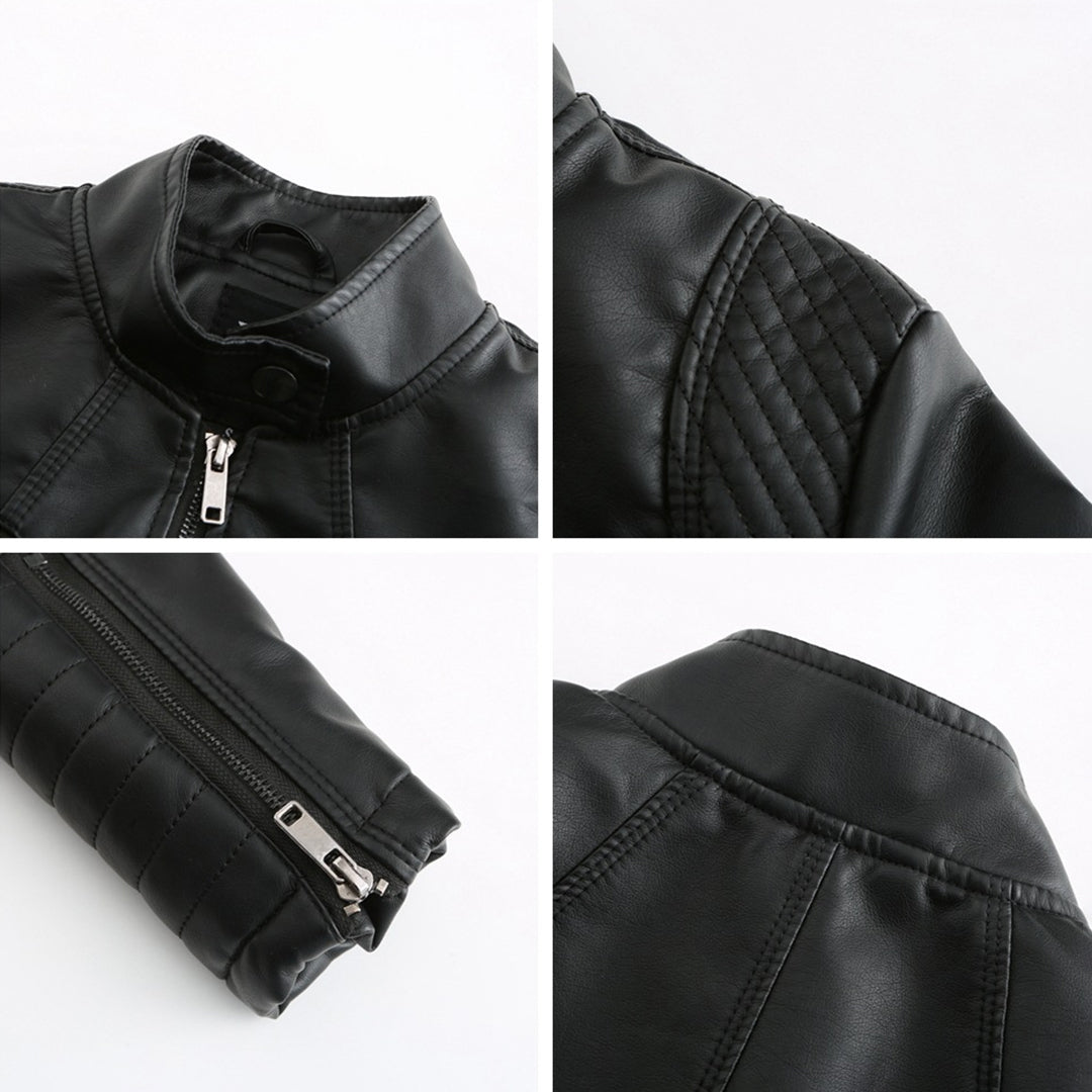 Stijlvolle Bikerjack Met Ritszakken | Winter