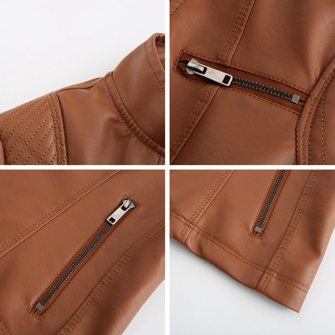 Stijlvolle Bikerjack Met Ritszakken | Winter
