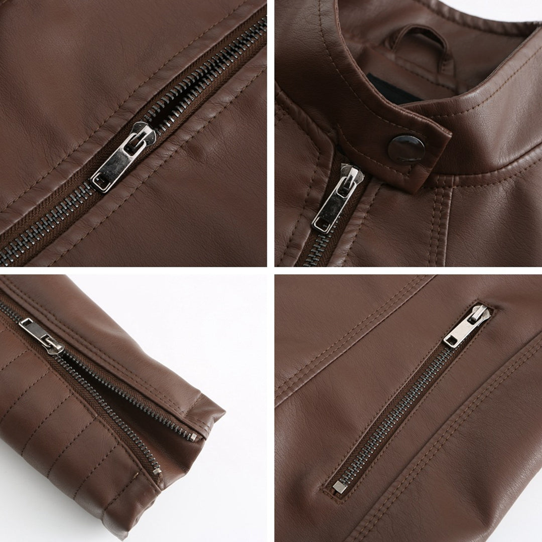 Stijlvolle Bikerjack Met Ritszakken | Winter