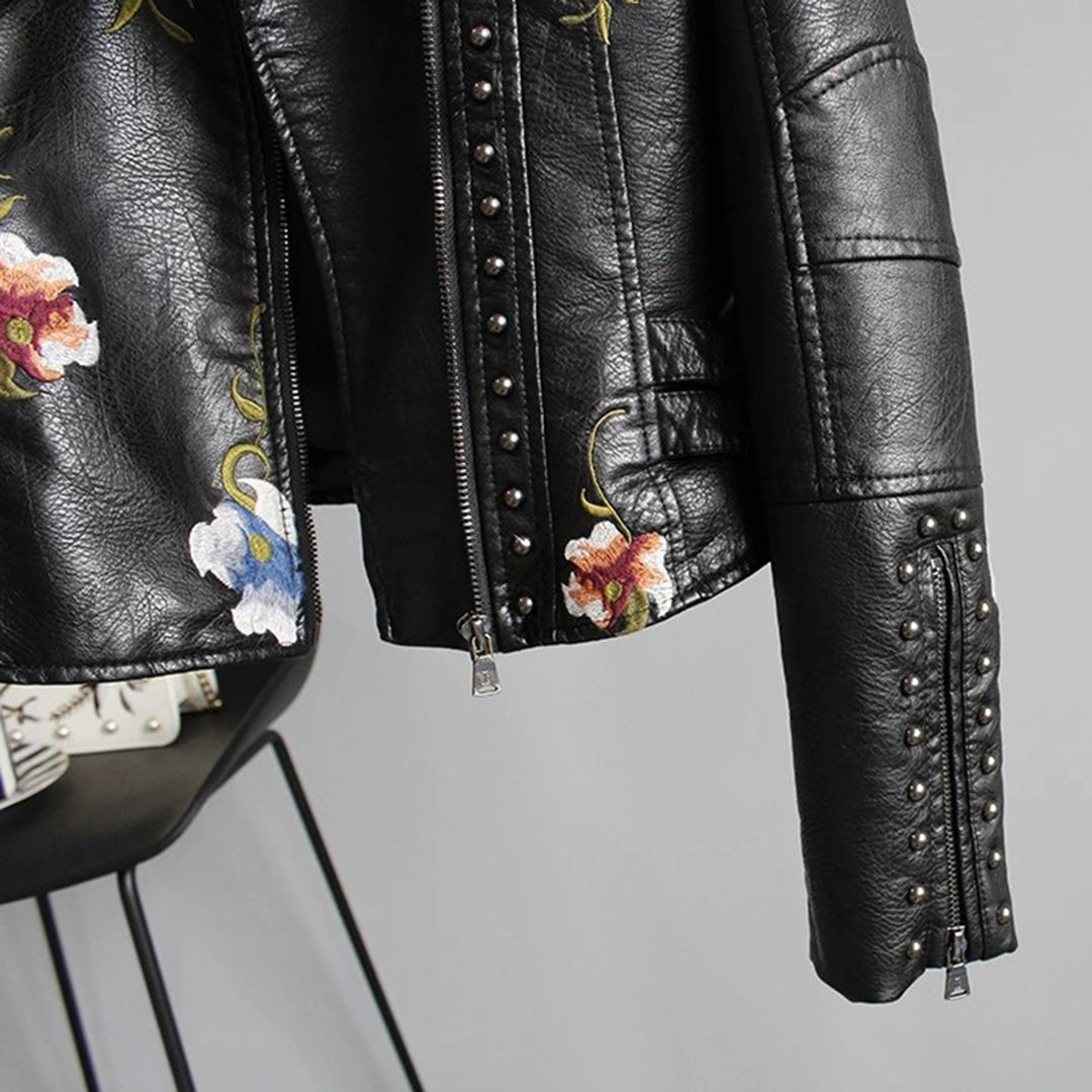 LOUISE - Vrouwenjack Met Bloemenprint