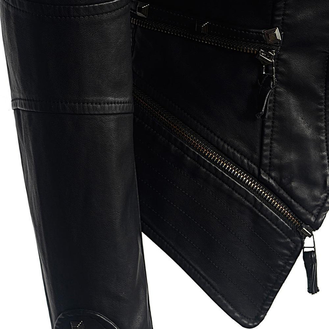 Motorjack Met Studs En Meerdere Ritsen | Winter