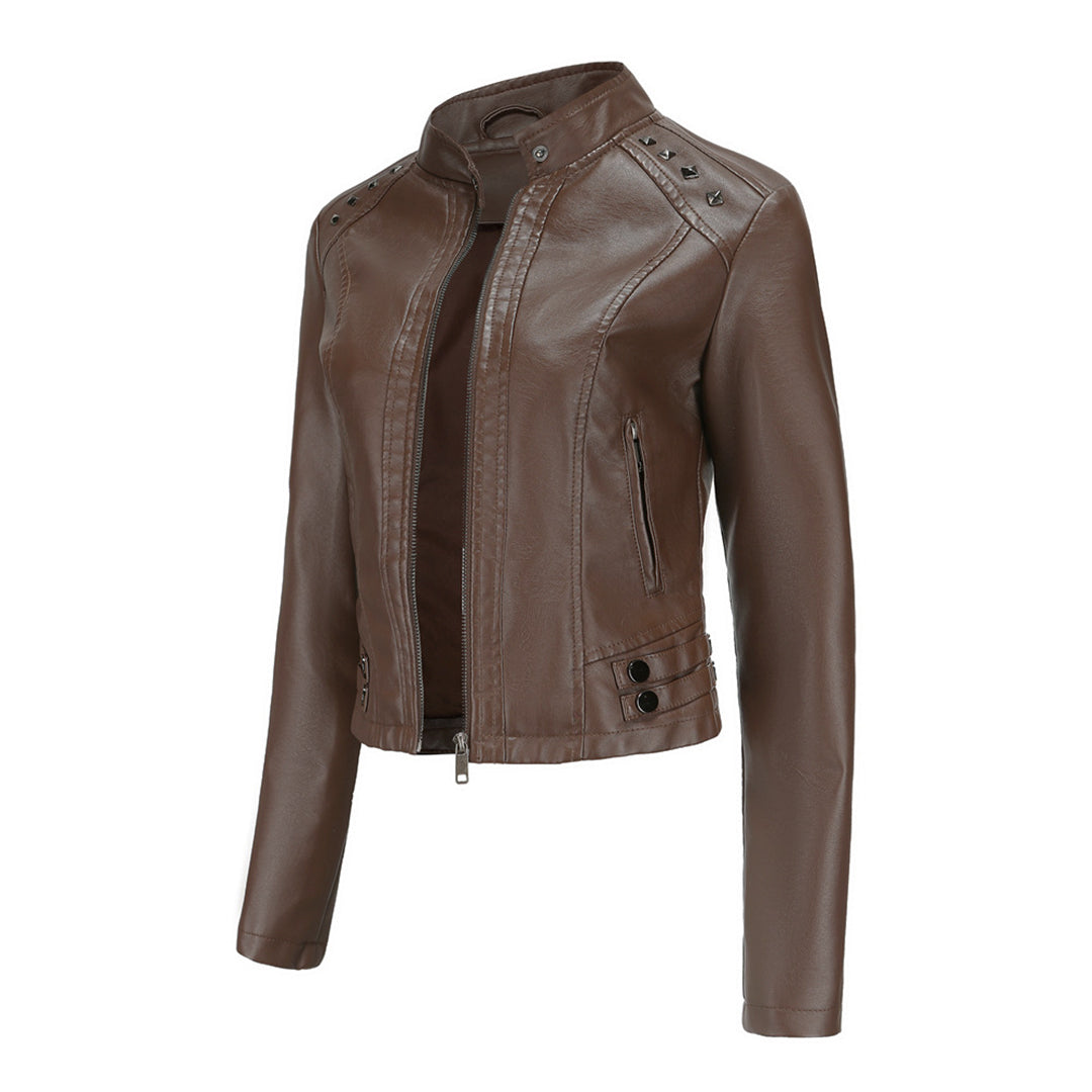 Stijlvolle Bikerjack Met Rits | Kort
