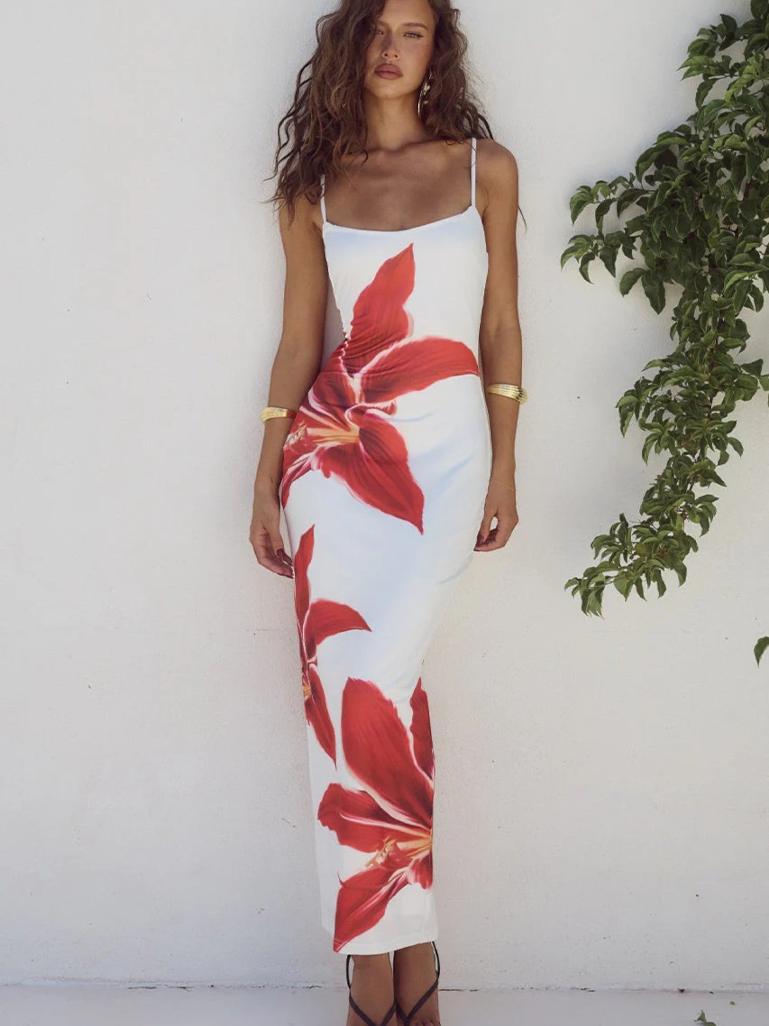 Angeli | Stijlvolle Maxi Zomerjurk Met Bloemenprint