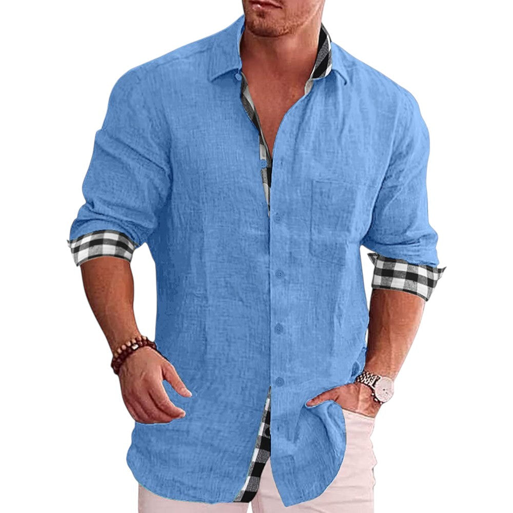 Heren Casual Linnen Overhemd