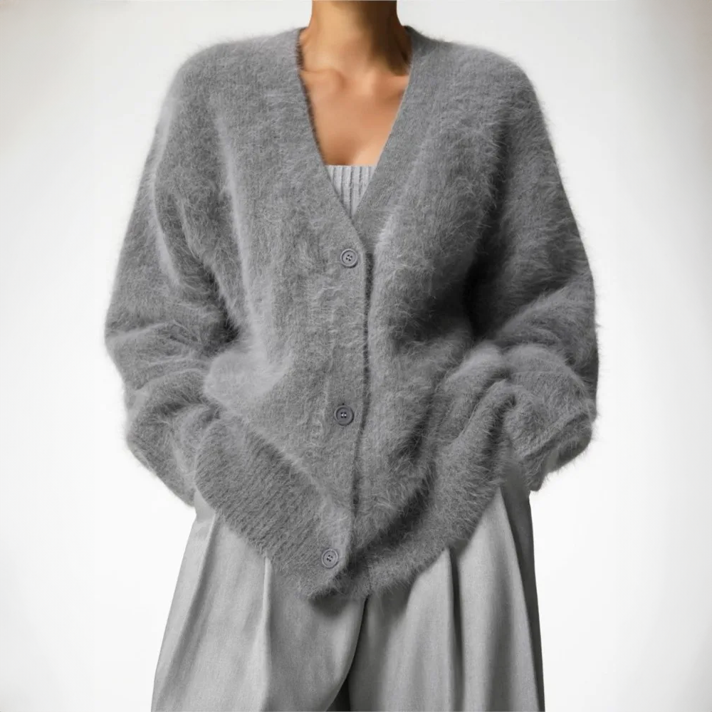 Oversized Vest Met Knoopjes | Lange Mouwen