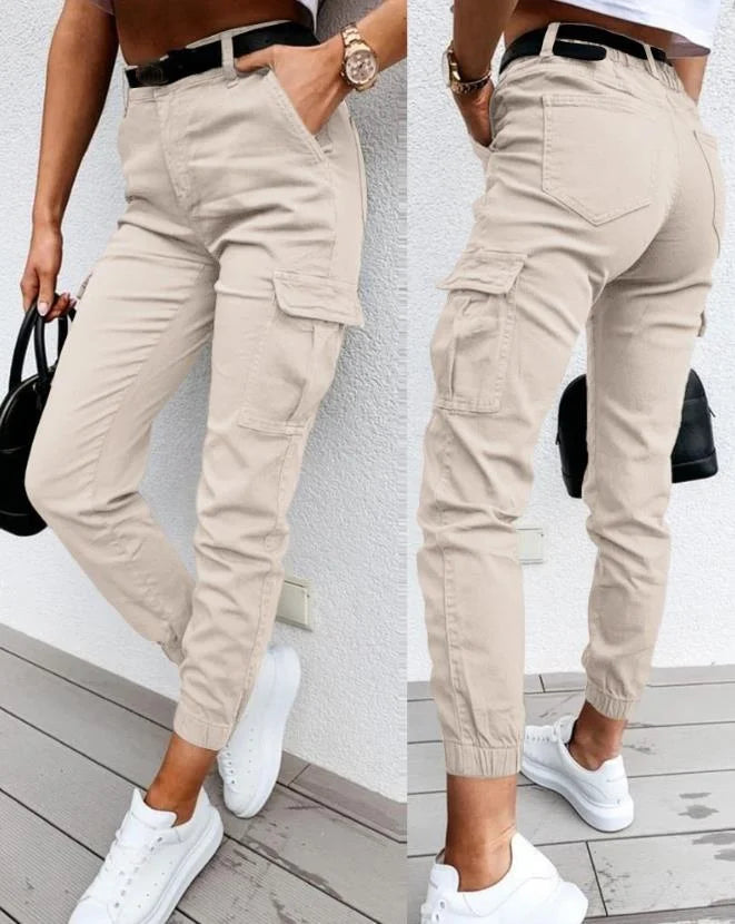 Cargo Broek Met Hoge Taille Voor Dames - Sasha