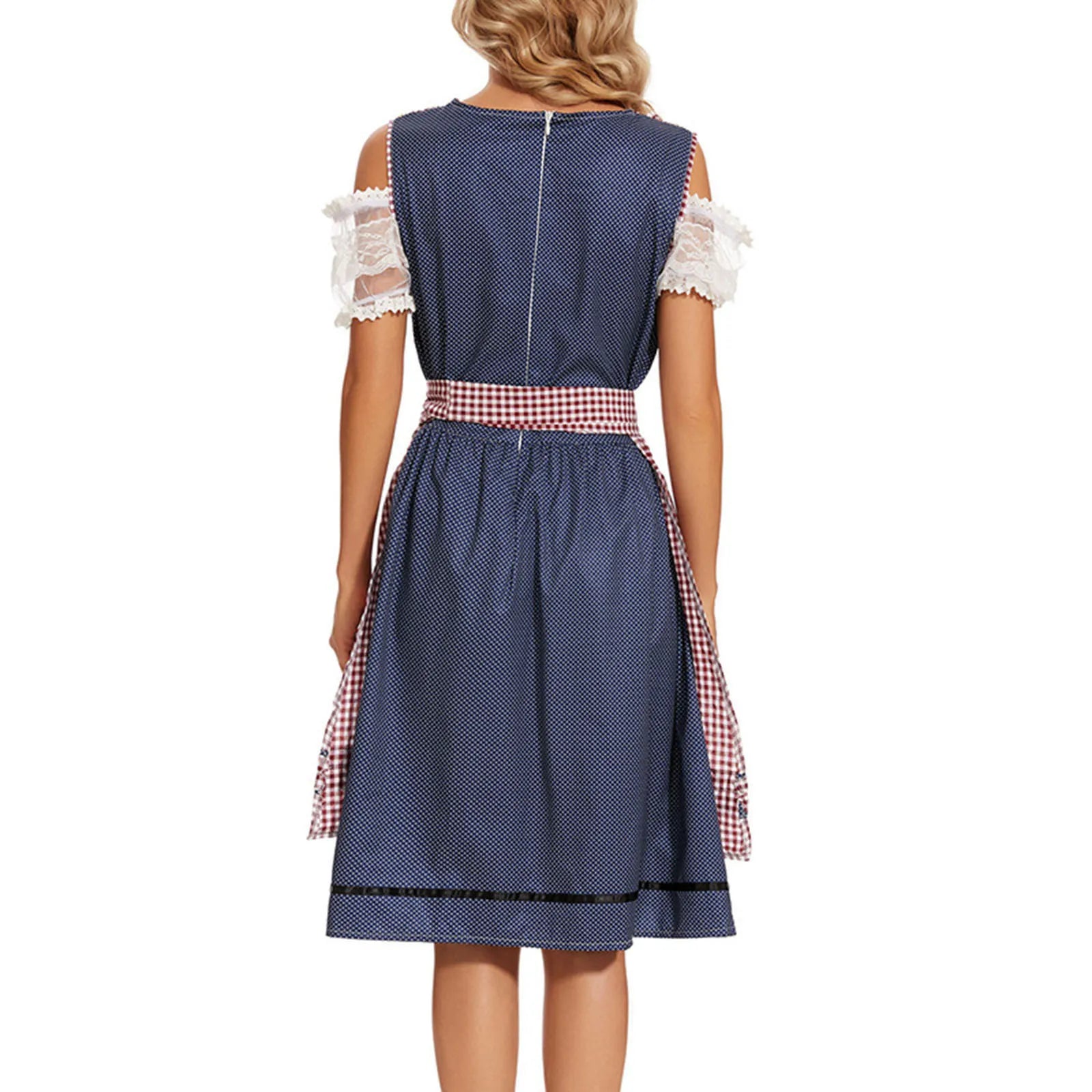 Traditionele Oktoberfest Dirndl-Jurk | Blauw
