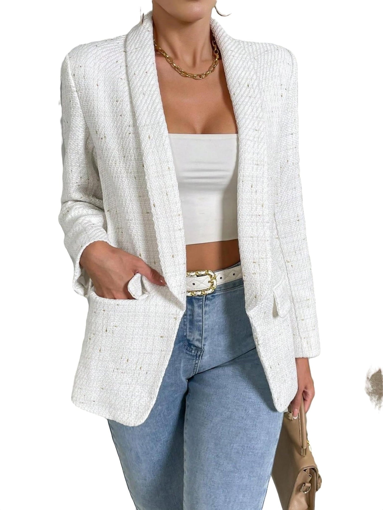 Geruite Dames Blazer Jas - Lucia