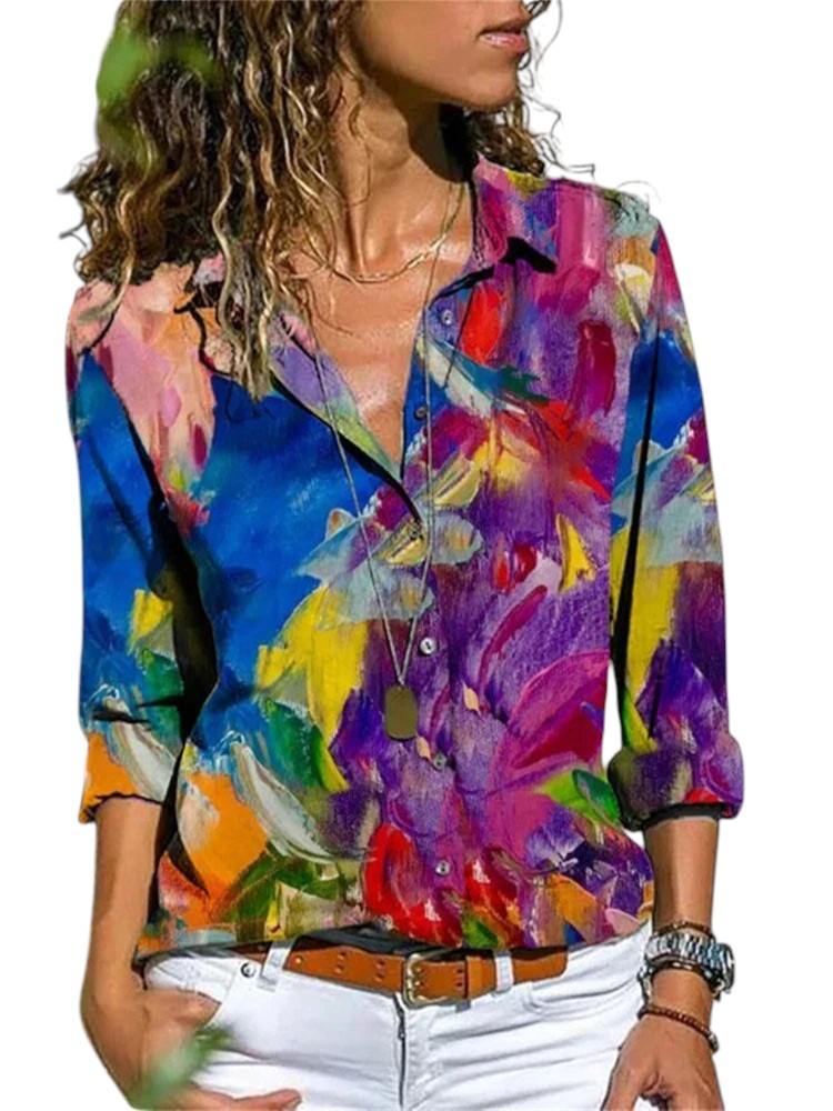 Zomerse Dames Blouse Met Print