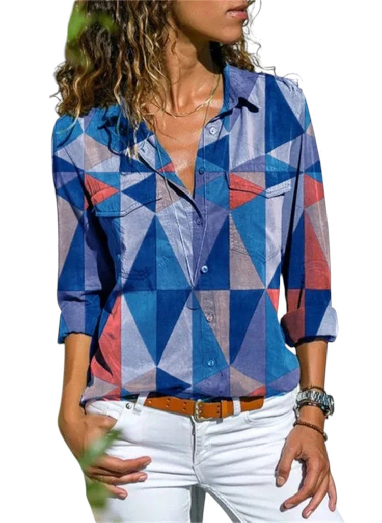 Zomerse Dames Blouse Met Print