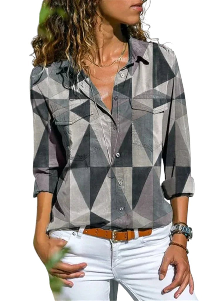 Zomerse Dames Blouse Met Print