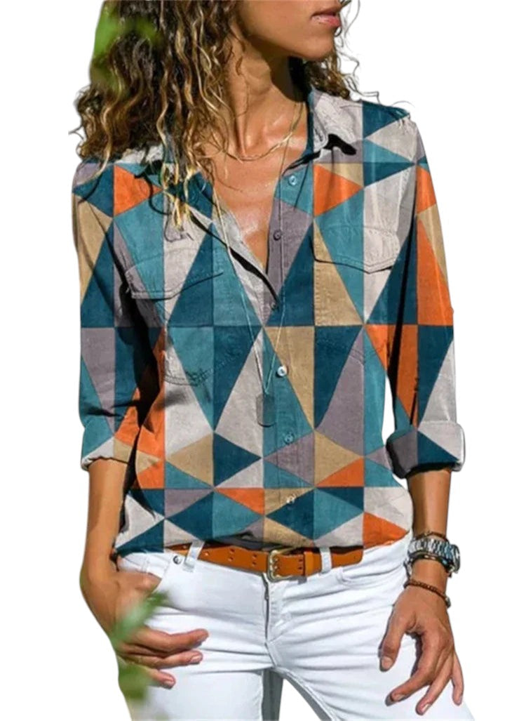 Zomerse Dames Blouse Met Print