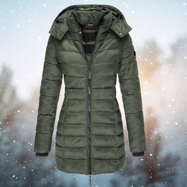 Elegante Waterdichte Winterjas Met Capuchon - Victoria