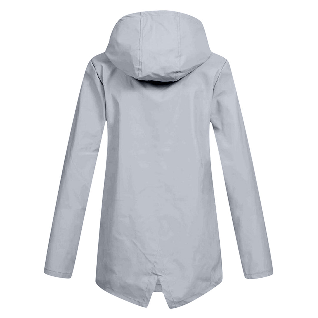 Outdoor - Lange Regenjas Met Capuchon Voor Dames