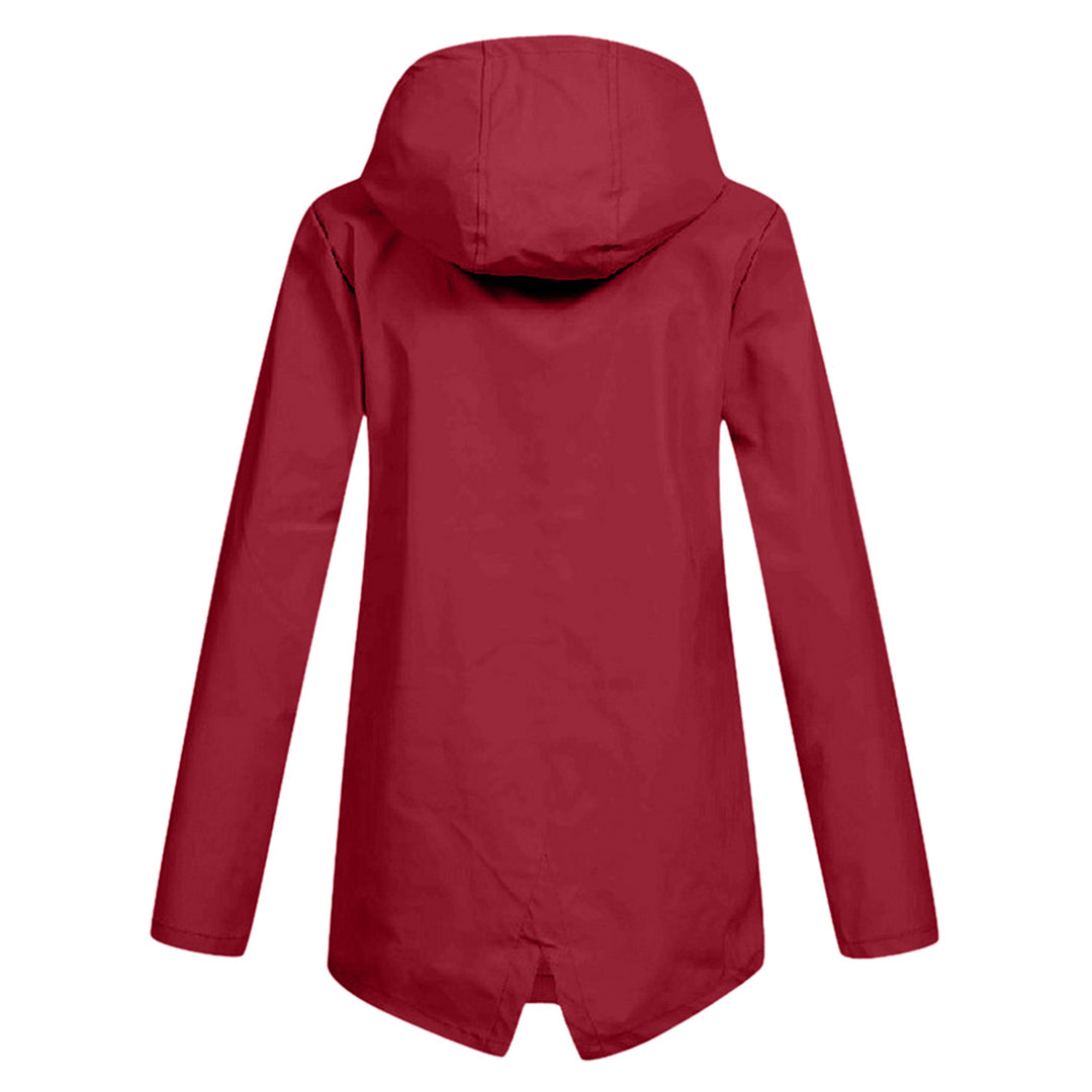 Outdoor - Lange Regenjas Met Capuchon Voor Dames