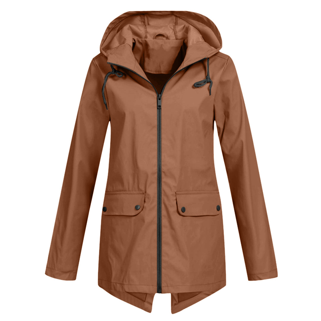 Outdoor - Lange Regenjas Met Capuchon Voor Dames