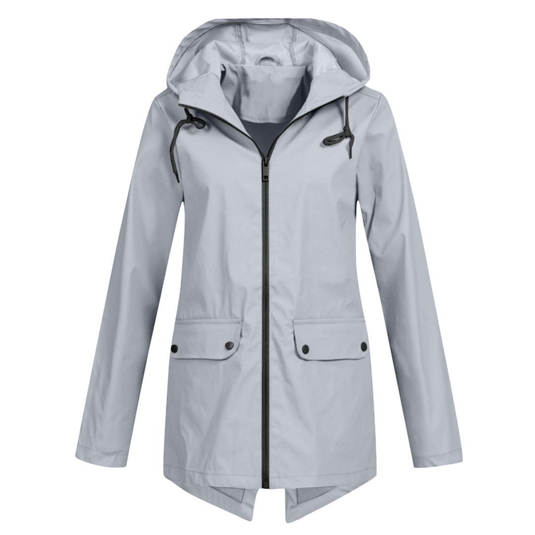 Outdoor - Lange Regenjas Met Capuchon Voor Dames