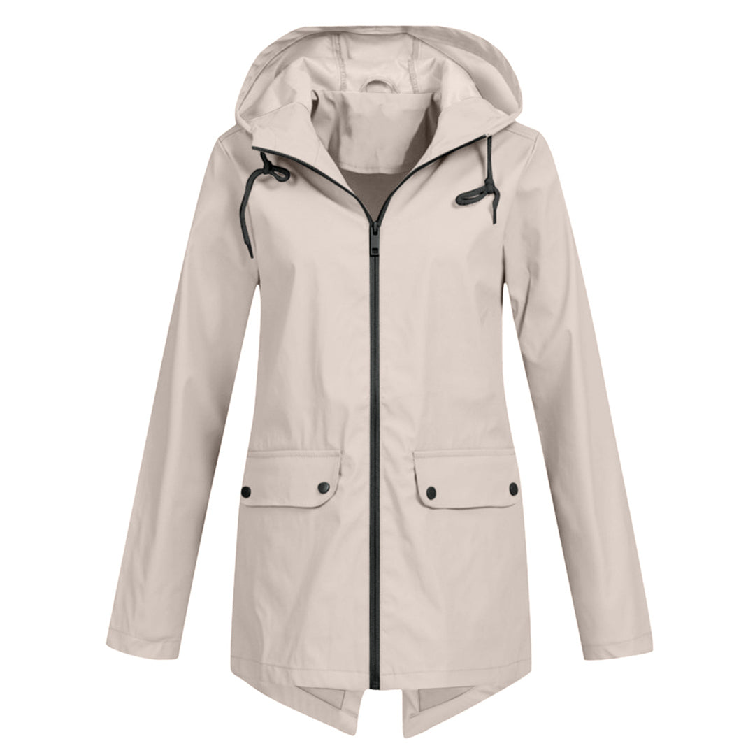 Outdoor - Lange Regenjas Met Capuchon Voor Dames