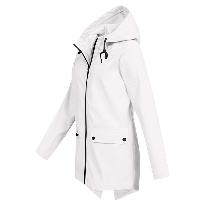 Outdoor - Lange Regenjas Met Capuchon Voor Dames