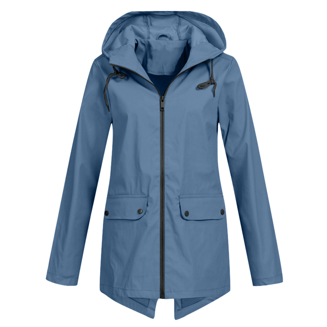 Outdoor - Lange Regenjas Met Capuchon Voor Dames