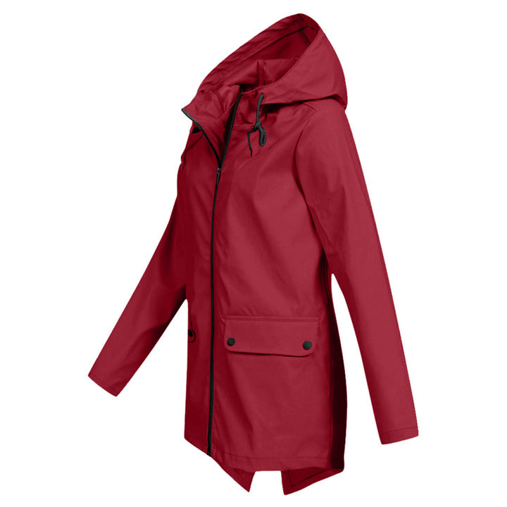 Outdoor - Lange Regenjas Met Capuchon Voor Dames