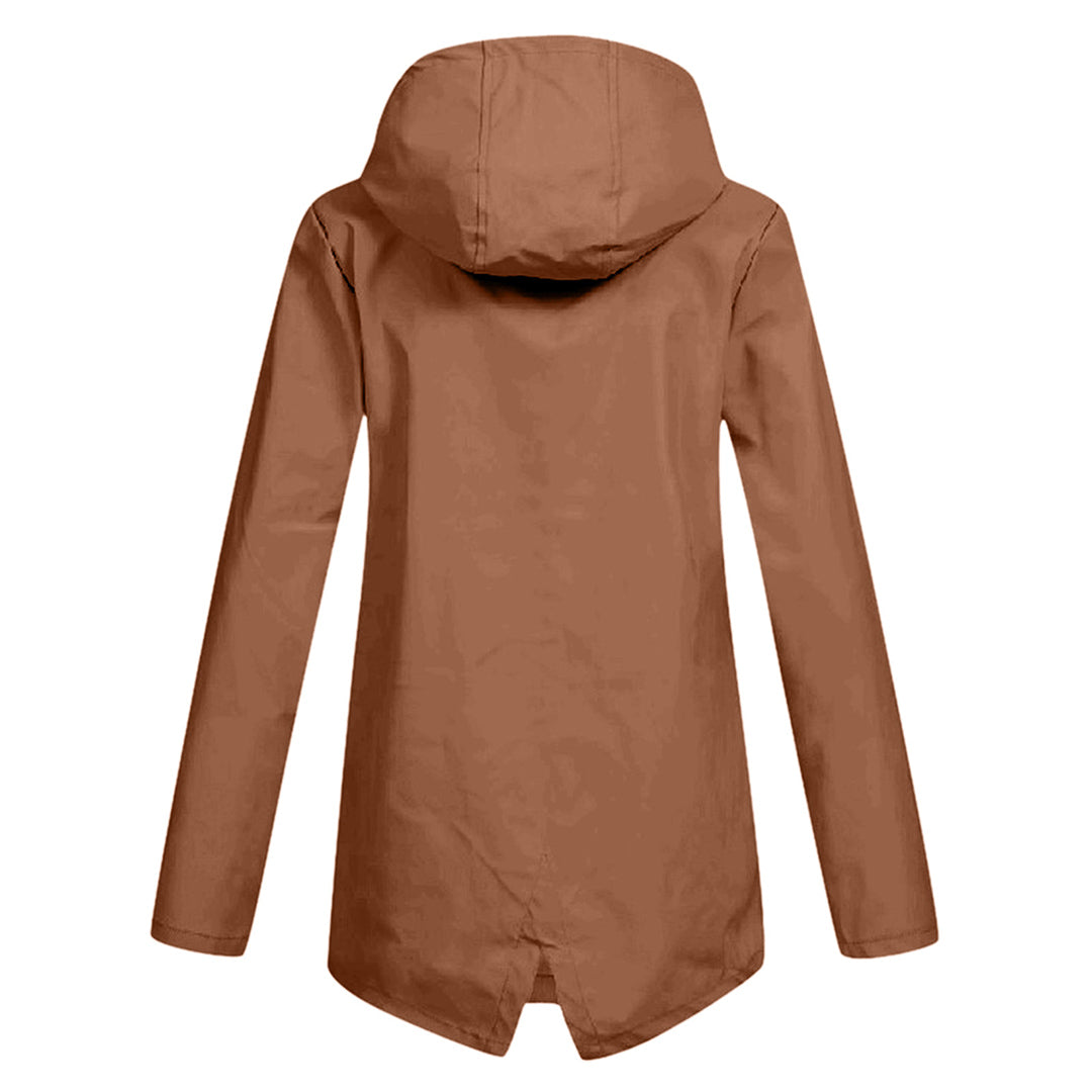 Outdoor - Lange Regenjas Met Capuchon Voor Dames