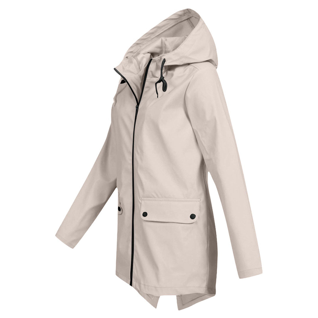 Outdoor - Lange Regenjas Met Capuchon Voor Dames