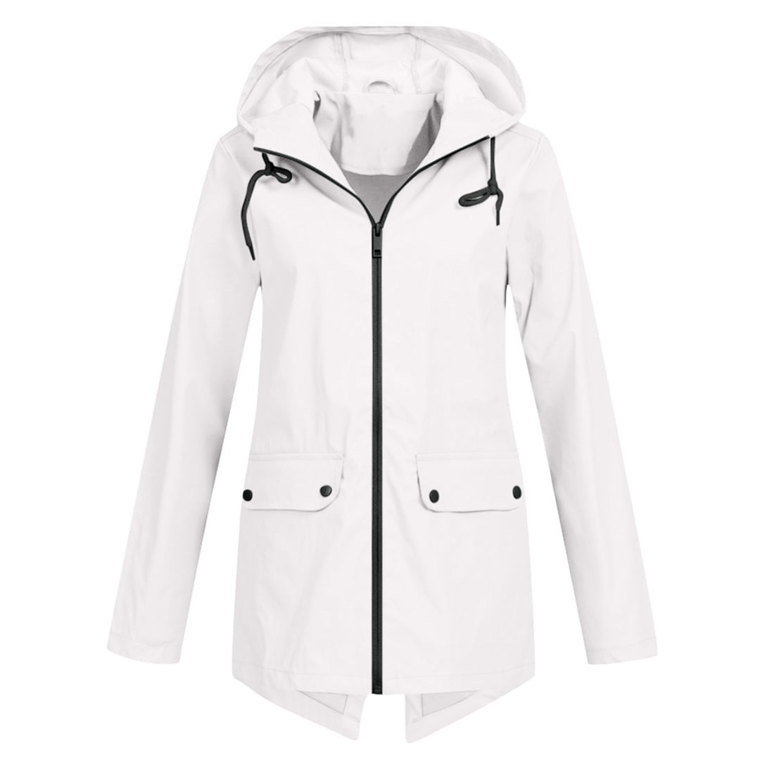 Outdoor - Lange Regenjas Met Capuchon Voor Dames