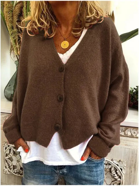 Katoenen Dames Vest Met Knopen