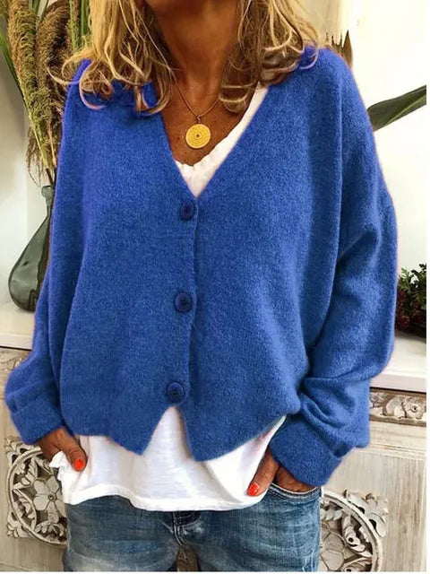 Katoenen Dames Vest Met Knopen