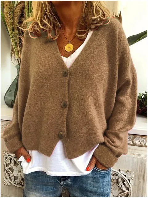 Katoenen Dames Vest Met Knopen