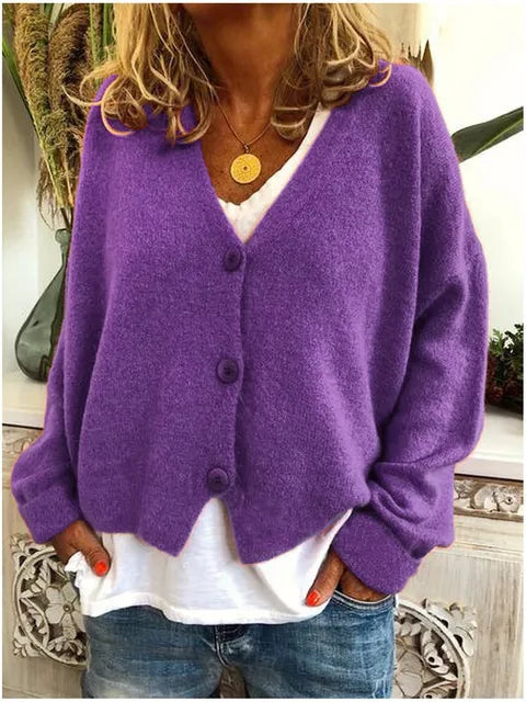 Katoenen Dames Vest Met Knopen