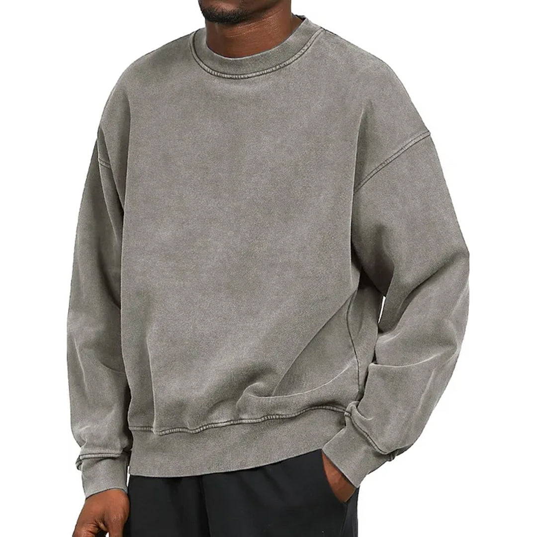 Washed Basic Trui voor Heren