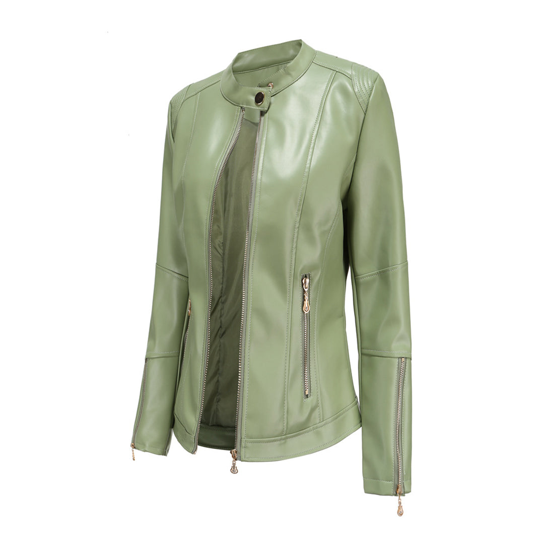 Dames Leren Motorjack | Met Rits