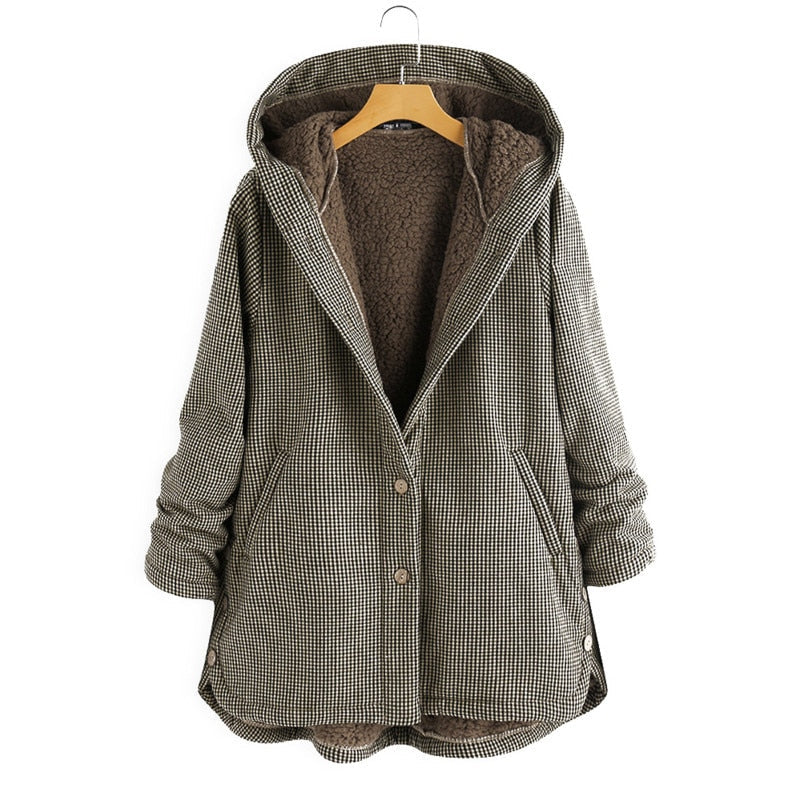Stijlvol Winter Vest Met Bontvoering & Capuchon